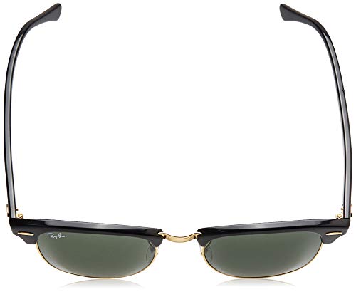 Ray-Ban Clubmaster RB3016 W0365 - Gafas de sol para hombre, Negro (Ebony/Arista W0365), 51