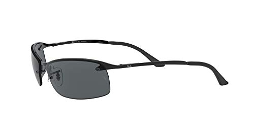 Ray-Ban - Gafas de sol Rectangulares RB3183P Top Bar, Black (002/81 Black)