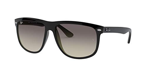 Ray-Ban - Gafas de sol Rectangulares Rb4147 para hombre, Black frame/ Grey Gradient Lens