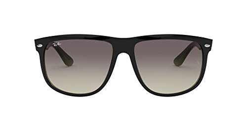 Ray-Ban - Gafas de sol Rectangulares Rb4147 para hombre, Black frame/ Grey Gradient Lens