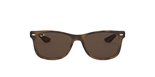 RAY-BAN JUNIOR Rj9052S Gafas de sol, Marrón (Gestell: Havana, Gläser: Braun Klassisch 152/73), 49 Unisex-Niño