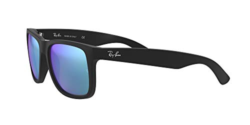 Ray-Ban Justin RB4165 - Gafas de sol Unisex, Negro (Blue 622/55), 55 mm