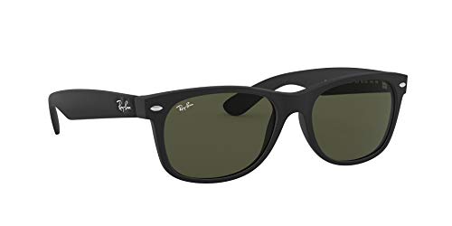 Ray-Ban New Wayfarer, Gafas de Sol Unisex adulto, Negro (Black 622), 55 mm