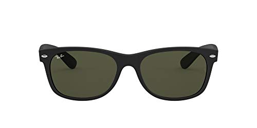 Ray-Ban New Wayfarer, Gafas de Sol Unisex adulto, Negro (Black 622), 55 mm