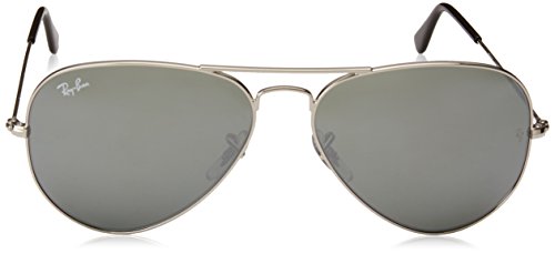 Ray-Ban RB3025-W3277-58 Gafas de sol, plateado, 0 Unisex