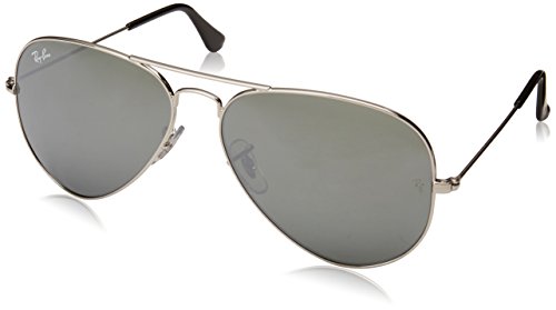 Ray-Ban RB3025-W3277-58 Gafas de sol, plateado, 0 Unisex