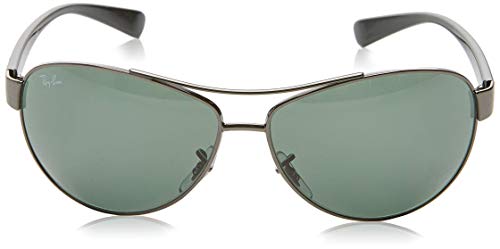 Ray Ban RB3386, Gafas de Sol Unisex, Gris (gris, verde 004/71), Large (Talla del fabricante: 63)