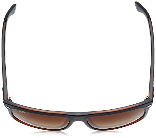 Ray-Ban Rb4147 Gafas de sol, Top Black on Brown, 59 para Hombre