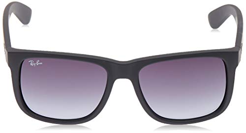 Ray-Ban RB4165 601/8G 54-16 Justin - Gafas de sol, Hombre, Negro (Rubber Black), Tamaño de la lente-puente: 54