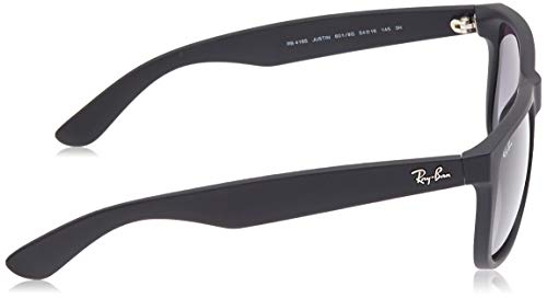 Ray-Ban RB4165 601/8G 54-16 Justin - Gafas de sol, Hombre, Negro (Rubber Black), Tamaño de la lente-puente: 54