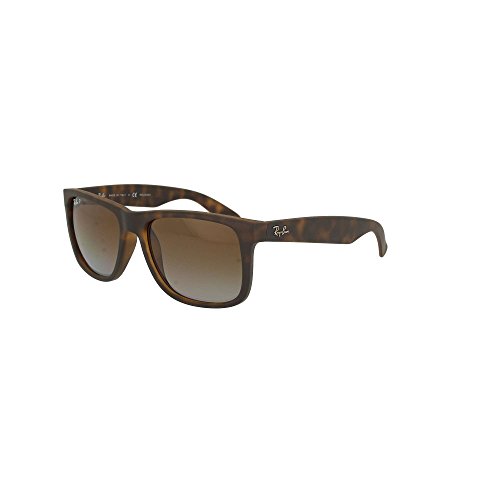 Ray-Ban RB4165 JUSTIN 865/T5 HAVANA RUBBER POLAR BROWN GRADIENT - 55/16 145