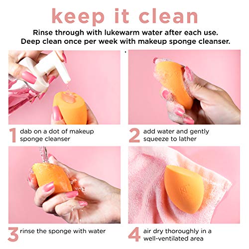 Real Techniques Miracle Complexion Sponge - Esponja milagrosa para rostro (juego de 2)