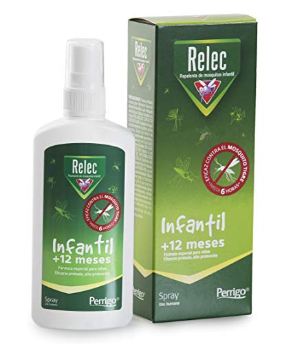 Relec Infantil Spray Antimosquitos | Fórmula especial para niños | A partir de 1 año | Eficaz contra el mosquito tigre | Dermatológicamente testada, sin alcohol ni colorantes | 100 ml