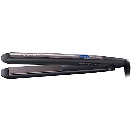 Remington Pro Ceramic Ultra S5505 - Plancha de Pelo, Cerámica Avanzada, Digital, Placas Extra Largas, Negro y Morado