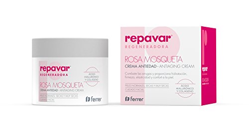 Repavar Regeneradora Crema Facial Antiedad con Rosa Mosqueta 50 Ml