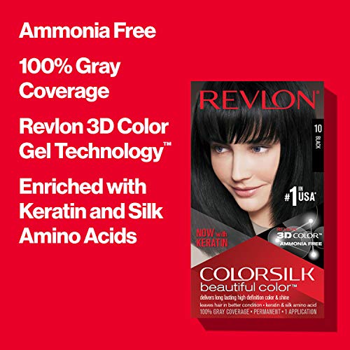 Revlon ColorSilk Tinte de Cabello Permanente Tono #37 Castaño Dorado Oscuro