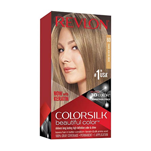 Revlon ColorSilk Tinte de Cabello Permanente Tono #60 Rubio Cenizo Oscuro