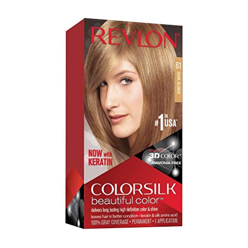 Revlon ColorSilk Tinte de Cabello Permanente Tono #61 Rubio Oscuro