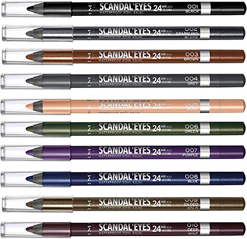 Rimmel London Scandaleyes Waterproof Khol Kajal Liners Tono 1 - 1.3 gr