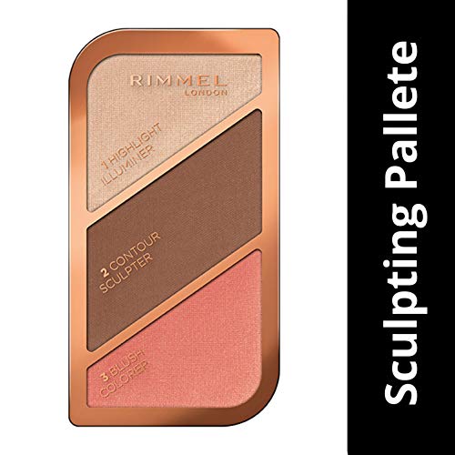 Rimmel London Sculpting Pakette Paleta de Maquillaje en polvo, Not So Shy, 18.5 g, Tono Goden Bronze