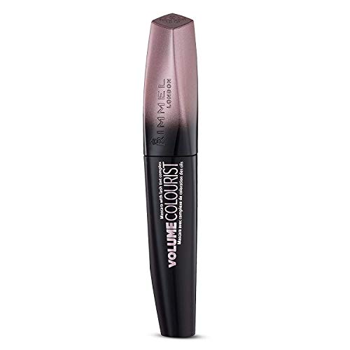 Rimmel London Volume Colourist Máscara de Pestañas, 11 ml, Tono Negro