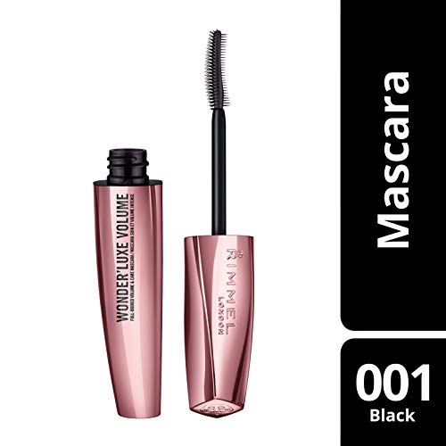 Rimmel London Wonder'Luxe Volume Máscara de Pestañas Tono 001 Black (Gama Negros) - 11 ml