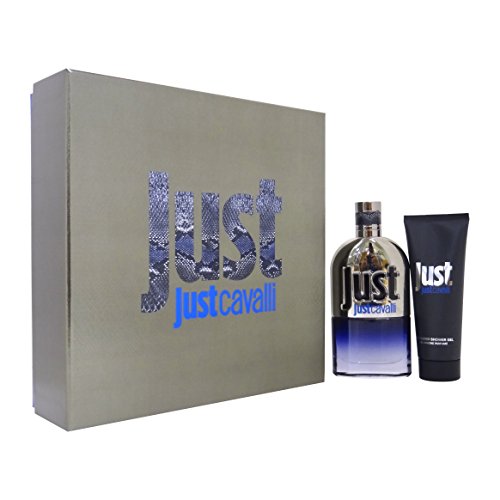 Roberto Cavalli Just Cavalli Hombre Gift Set contiene Eau De Toilette Spray 90 ml y 75 ml Gel de Ducha