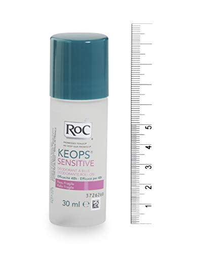 ROC KEOPS - Desodorante Roll On, Piel Sensible, 30 ml (x2)