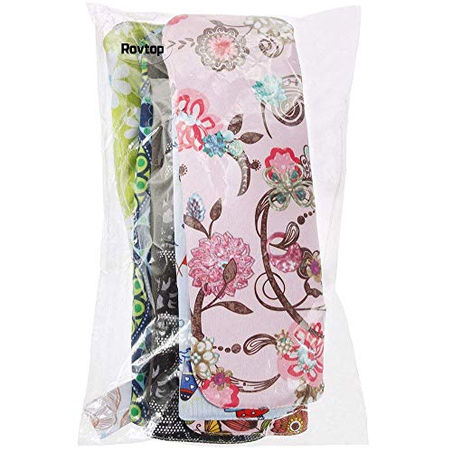 Rovtop 7PCS 25.4cm Reutilizables de Carbón de Bambú - Almohadilla Menstrual Reutilizable Compresa + 1 Bolsa de Transporte Mini, Más Saludable, Económico y Ecológico