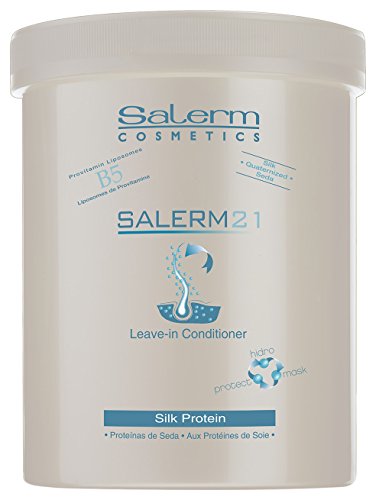 Salerm Cosmetics 21 Silk Protein Leave-In Acondicionador, 1000 ml