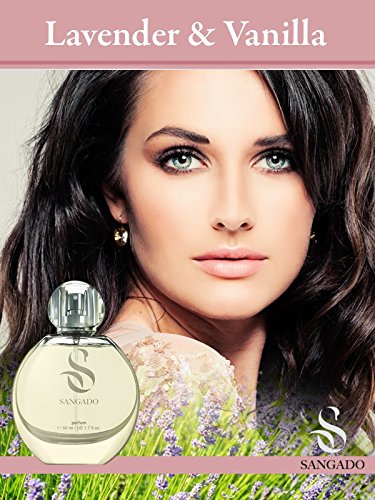 SANGADO Lavanda y Vainilla Perfume para Mujeres, Larga Duración de 8-10 horas, Olor Lujoso, Oriental Amaderada, Francesas Finas, Extra Concentrado (Parfum), Spray de 50 ml, Un Gran Regalo Para Mujeres