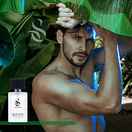 SANGADO Sin Domar Perfume para Hombres, Larga Duración de 8-10 horas, Olor Lujoso, Aromática Fougère, Francesas Finas, Extra Concentrado (Eau de Parfum), Spray de 50 ml, Un Gran Regalo Para Hombres