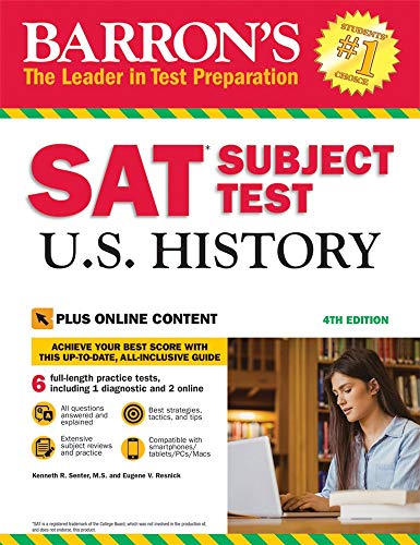 SAT Subject Test U.S. History with Online Tests: with Bonus Online Tests (Barron's Sat Subject Test U.S. History)