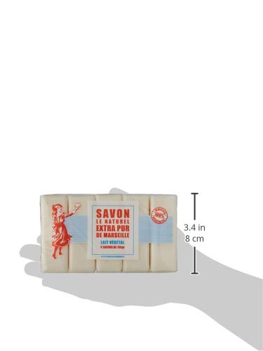 Savon Le Naturel - Vértiable Savon de Marseille Extra Pur au Lait 5 x 100g