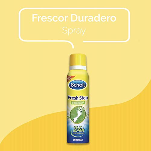 Scholl, Desodorante calzado Fresh Step, elimina el olor y mantiene tus zapatos frescos, spray, 150 ml