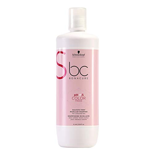 Schwarzkopf BC Bonacure - Champú Micelar Sin Sulfatos, pH 4.5 Color Freeze, 1000 ml