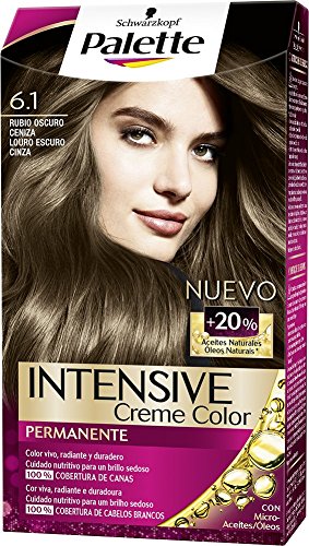 Schwarzkopf Palette Intense Coloración Permanente Tono 6.1 Rubio Oscuro Ceniza - 3 uds