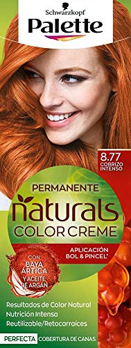 Schwarzkopf Palette Naturals - Coloración Permanente Tono 8.77 Cobrizo Intenso, 550 gr (Pack de 5)