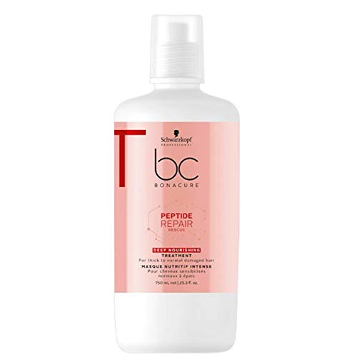 Schwarzkopf Professional BONACURE Peptide Repair Rescue, Mascarilla Nutritiva Intensa, 750ml