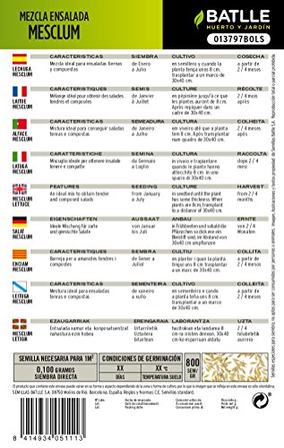 Semillas Hortícolas - Lechuga Mesclum - Batlle