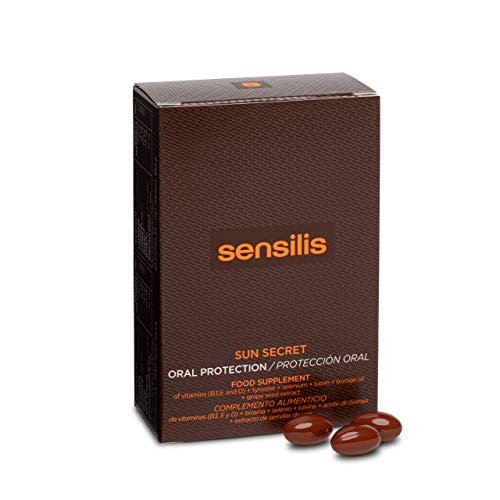 Sensilis - Sun Secret - Complemento Alimenticio de Protección Solar vía Oral - 30 Cápsulas