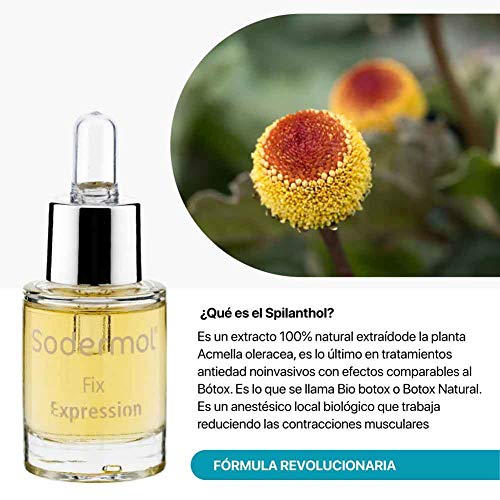 Serum facial antiarrugas efecto botox orgánico corrector facial antiedad aceite hidratante elimina lineas de expresion en contorno de ojos y labios cosmetica natural Fix Expression®