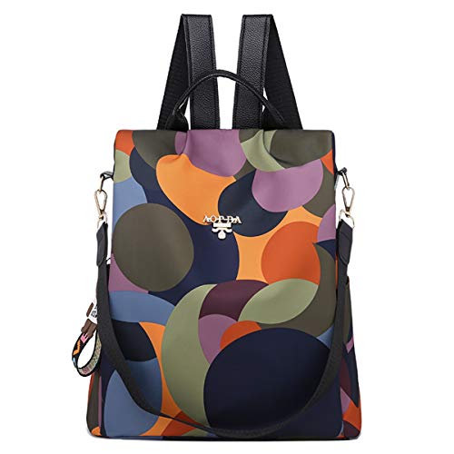 shepretty Mochila Oxford antirrobo Impermeable para Mujer, AL911 Colorear