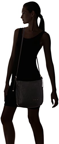 Sisley Osaka, Bolso Bandolera para Mujer, Negro, Talla única