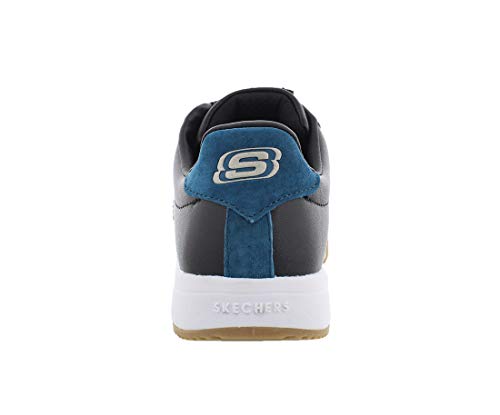 Skechers Zinger-Retro Rockers, Zapatillas para Mujer, Black Leather/Red Suede/Blue Suede^ Trim #Yellow BKRD, 3 EU