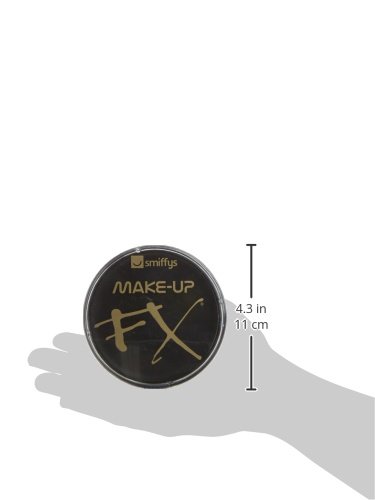 Smiffy's 23731 Maquillaje FX Smiffy, Aqua Pintura Facial y de Cuerpo, Negro, 16ml, a Base de Agua