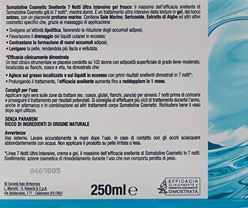 Somatoline Cosmetic Reductor 7 Noches Ultra Intensivo Gel Fresco, 250 ml