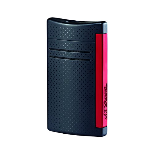 S.T. Dupont Maxijet – Mechero, color negro mate/rojo