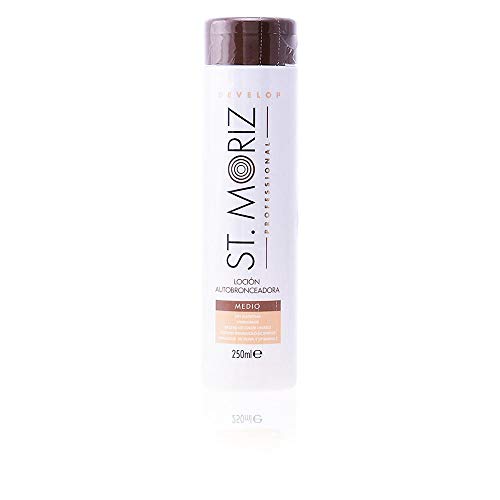 St. Moriz Autobronceador Loción Medium - 250 ml, Color Blanco/Marrón