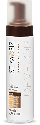 St Moriz Mousse Autobronceadora 5 en 1 Dark - Advanced Pro, 21 g, Blanco/Marrón